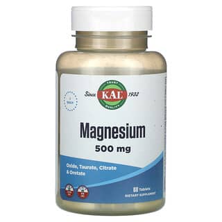 KAL, マグネシウム, 500 mg, 60粒
