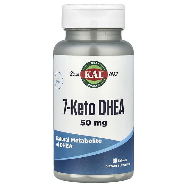 KAL, 7-Keto DHEA, 50 mg, 30 Tablets