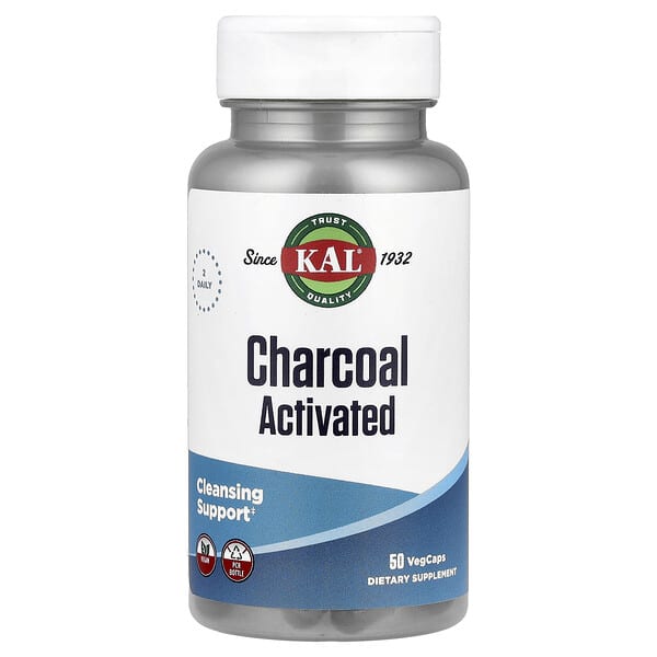 Charcoal Activated, 50 VegCaps (250 mg per VegCap)