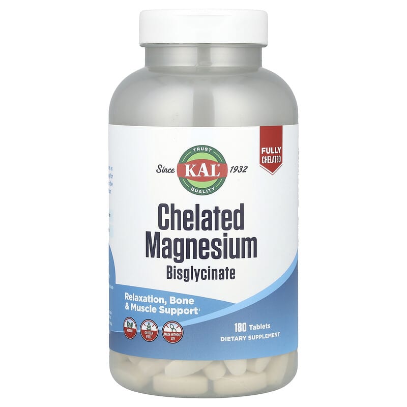 Chelated Manganese Bisglycinate Tablets - 90 Tablets, Vegan, Supports Bones, Energy & Cell Protection