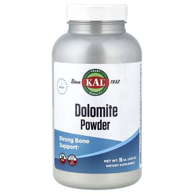 KAL, Dolomite Powder, 16 oz (454 g)