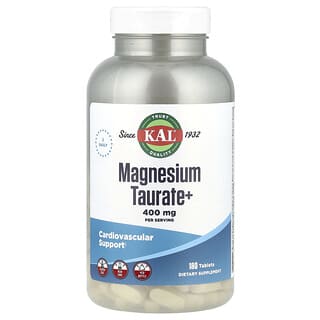 KAL, Magnesium Taurate+, 180 Tablets