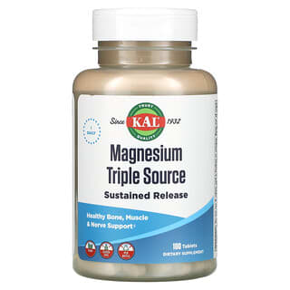 KAL, Magnesium Triple Source, 100 Tablets