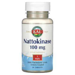 KAL, Nattokinase, 100 mg, 30 Tablets