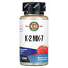 K-2 MK-7, підтримка кісток, малина, 60 мікротаблеток