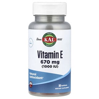 كال‏, فيتامين هـ ، 670 ملجم (1،000 وحدة دولية) ، 30 كبسولة هلامية