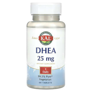 KAL, DHEA, 25 mg, 60 comprimidos