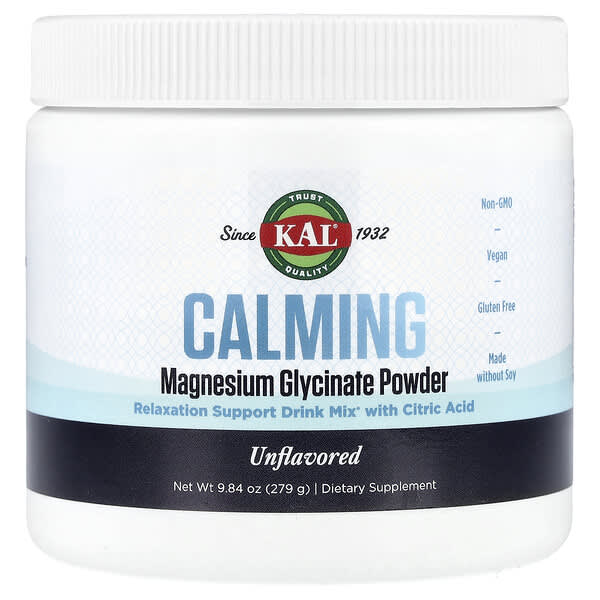 Calming Magnesium Glycinate Powder, Unflavored, 9.84 oz (279 g)