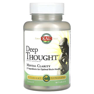 KAL, Deep Thought, Mental Clarity, 60 Tablets