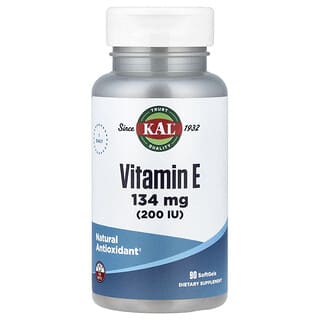 KAL, Vitamin E, 134 mg (200 IU), 90 Softgels