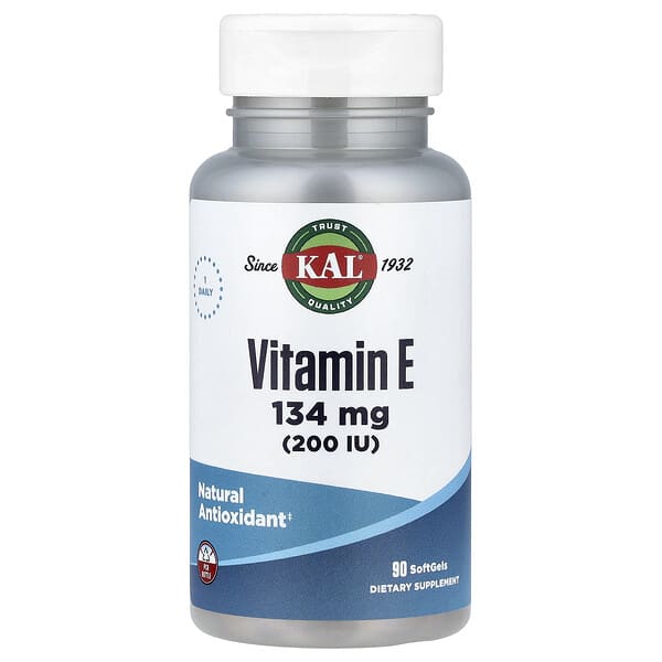 Vitamin E, 134 mg (200 IU), 90 Soft Gels