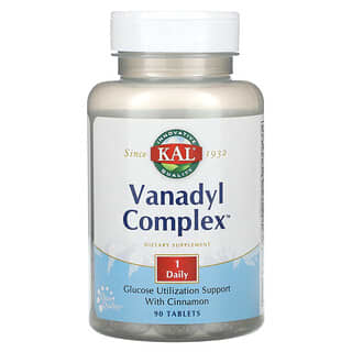 KAL, Vanadyl Complex, Complejo de vanadilo, 90 comprimidos
