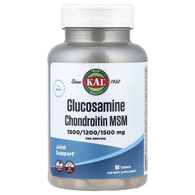 KAL, Chitosamine Chondroitin MSM, 60 Tablets