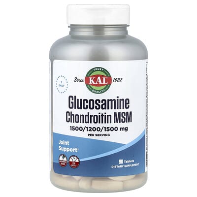 KAL, Chitosamine Chondroitin MSM, 90 Tablets