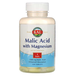 KAL, Acide malique avec magnésium, 120 Comprimés