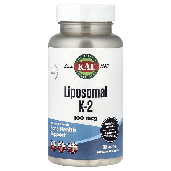 KAL, 리포소말 K-2, 100mcg, 베지 캡슐 30정