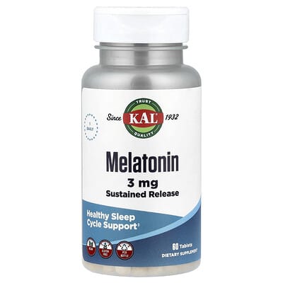 KAL, Melatonin, 60 Tablets