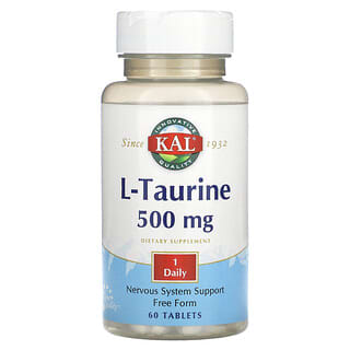 KAL, L-таурин, 500 мг, 60 таблеток
