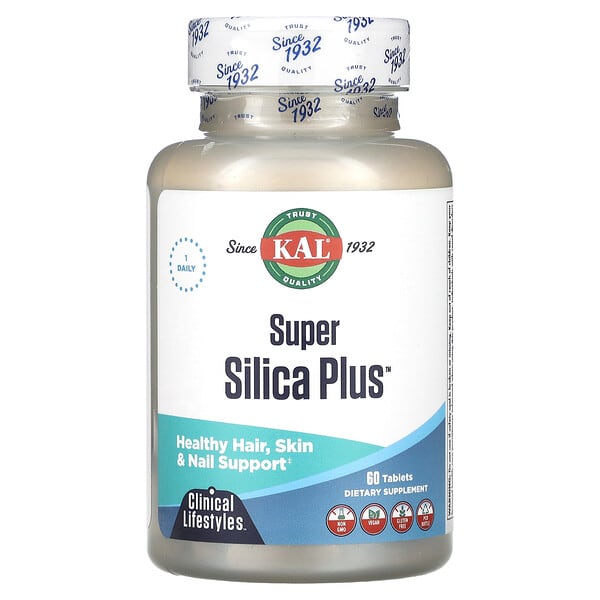 KAL, Super Silica Plus, 60 Tablets