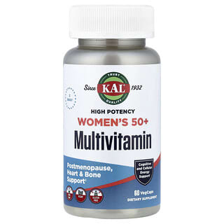 KAL, Women's 50+ Multivitamin, High Potency, 60 veg caps