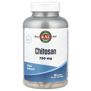 KAL, Quitosano, 750 mg, 120 cápsulas vegetales
