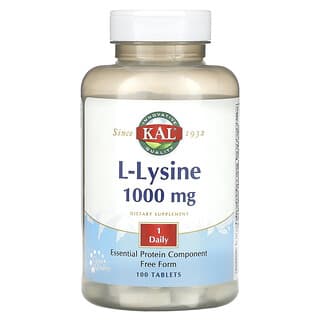 KAL, L-lysine, 1000 mg, 100 comprimés