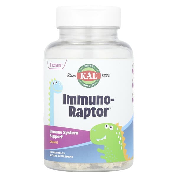 Dinosaurs®, Immuno-Raptor™, Orange, 60 Chewables