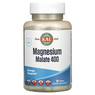 KAL, Magnesium Malate 400, 90 Tablets