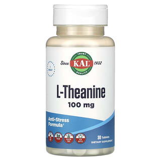 KAL, L-théanine, 100 mg, 30 comprimés