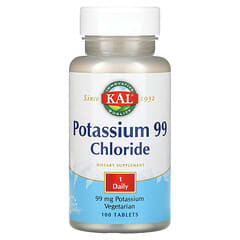 KAL, Cloreto de Potássio 99, 99 mg, 100 Comprimidos