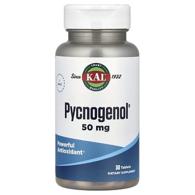 KAL, Pycnogenolv, 50 mg, 30 tablets