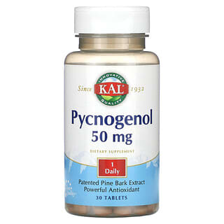 KAL, Pycnogenol，50 毫克，30 片