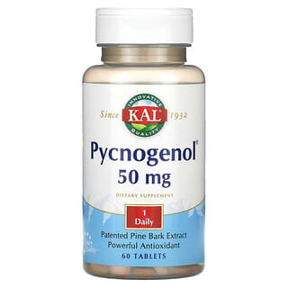 KAL, Pycnogenol, 50mg, 60정