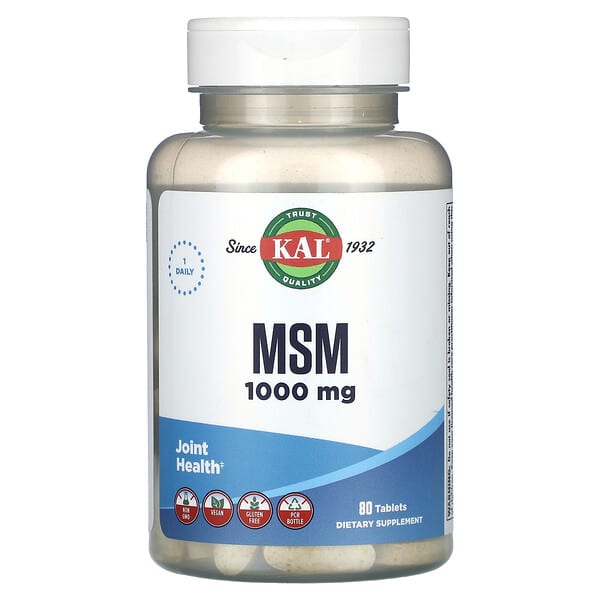 KAL, MSM 甲基磺酰甲烷，80 片