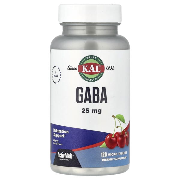 KAL, GABA, cseresznye, 25 mg, 120 mikrotabletta