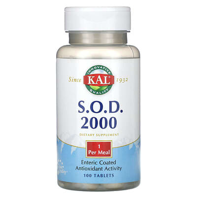 KAL, S.O.D.2000, 100 tablets