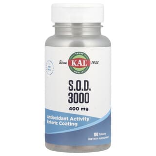 KAL, S.O.D.3000，400 毫克，100 片