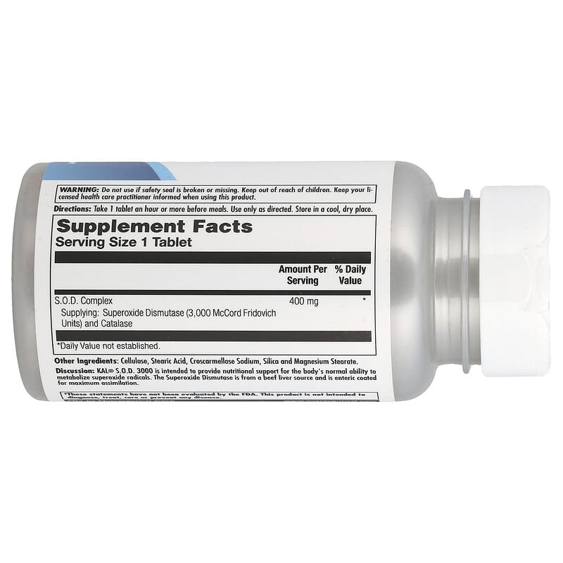 Longlife Sod 2000 Integratore Superossido Dismutasi 60 Tavolette, Benefico Per La Pelle - Foto 5