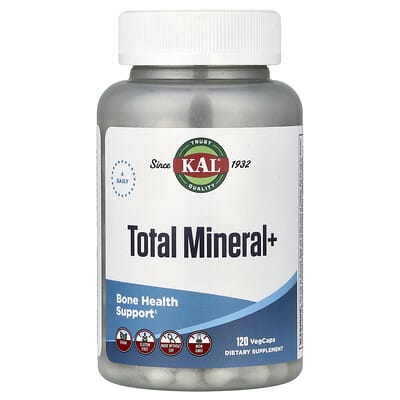 KAL, Total Mineral+, 120 Vegetarian Capsules