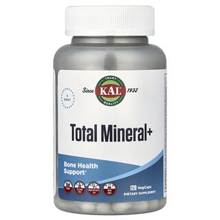 KAL, Total Mineral+, Minerales y más, 120 cápsulas vegetales
