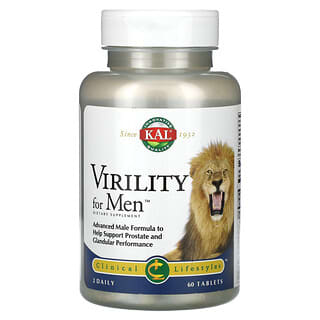 KAL, Virility, для мужчин, 60 таблеток