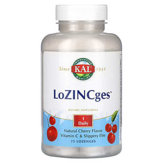 KAL, LoZINCges, Cereza natural, 75 pastillas