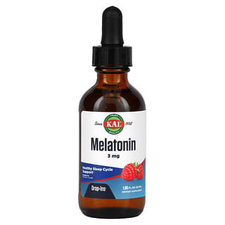KAL, Melatonin, Raspberry, 3 mg, 1.85 fl oz (55 ml)