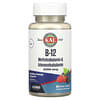 витамин B-12 (в виде метилкобаламина и аденосилкобаламина), с ягодным вкусом, 2000 мкг, 60 мини-таблеток