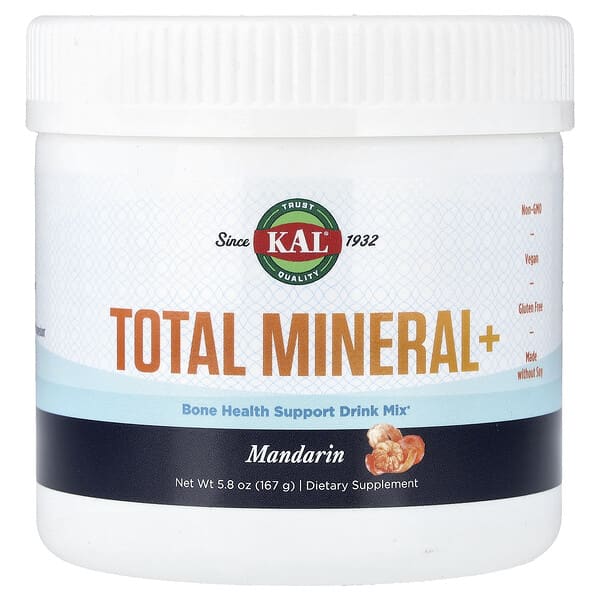 KAL, 총미네랄+, 만다린, 167g(5.8oz)