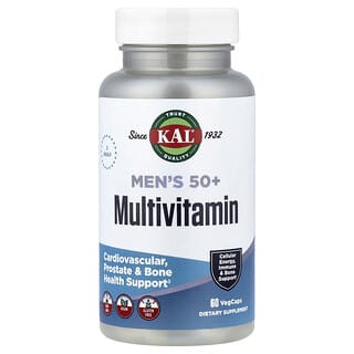 KAL, Men's 50+ Multivitamin, 60 veg caps