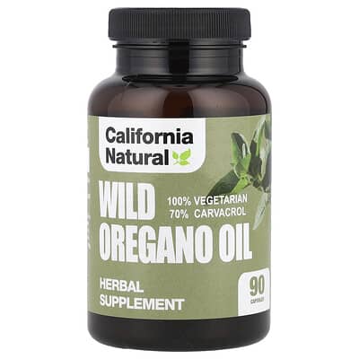 California Natural, Wild Oregano Oil, 90 Vegetarian Capsules