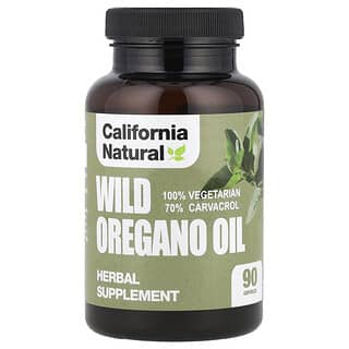 California Natural, Aceite de orégano silvestre, 90 cápsulas vegetales