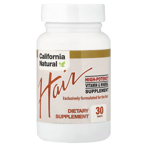 California Natural, 모발용, 30정