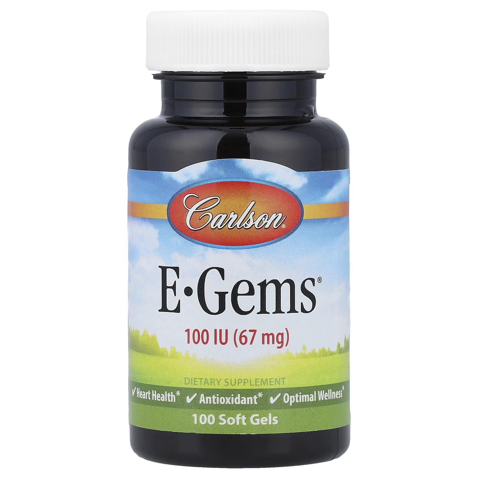 Carlson, E-Gems®, 67 мг (100 МЕ), 100 капсул
